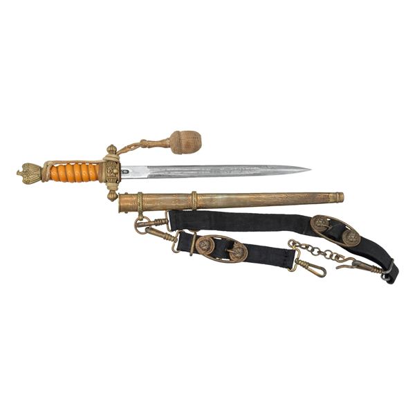 WWII GERMAN KRIEGSMARINE DAGGER BY WKC.