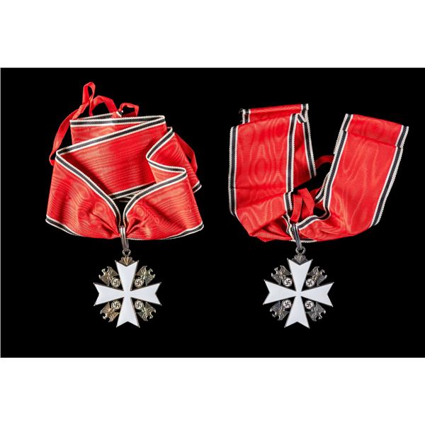 2 SUPERB WWII ORDERS OF MERIT OF THE GERMAN EAGLE