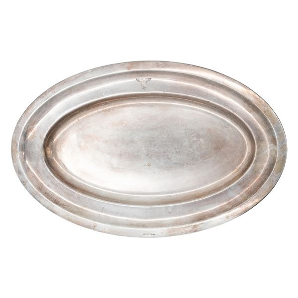 WWII GERMAN LUFTWAFFE SILVER PLATED SERVING TRAY.