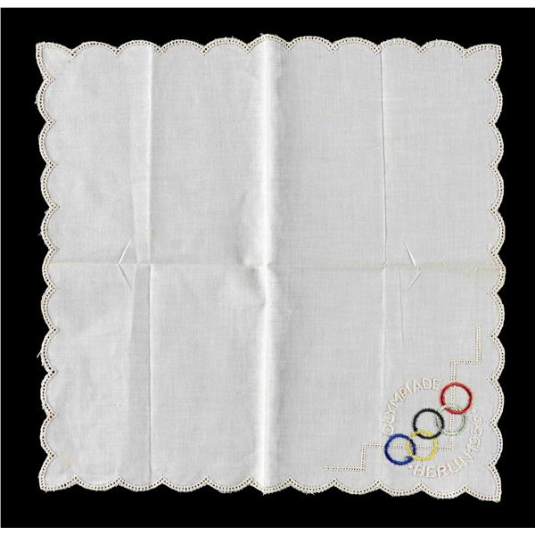 WWII GERMAN 1936 OLYMPICS HANDKERCHIEF.