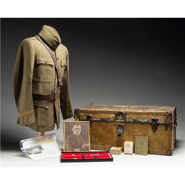 WWI UNIFORM GROUP OF MAJOR ALFRED MORIARTY WITH