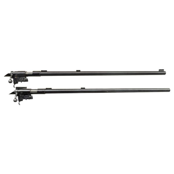 2 "US" MARKED WINCHESTER MODEL 52D BARRELED