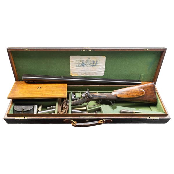 JAMES PURDEY NO. 9567. A PERCUSSION STYLE BREECH