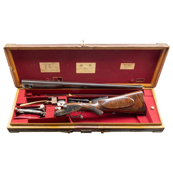 JAMES PURDEY NO. 15089. A .500 BPE SIDELOCK SNAP