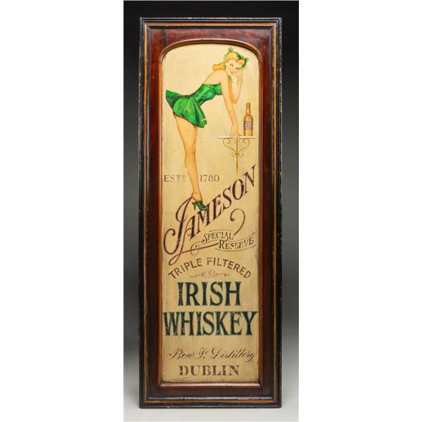 LARGE ADVERTISEMENT FOR JAMESON IRISH WHISKEY.