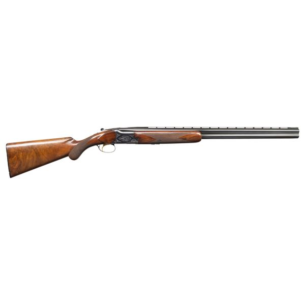 BELGIAN BROWNING SUPERPOSED O/U SHOTGUN.