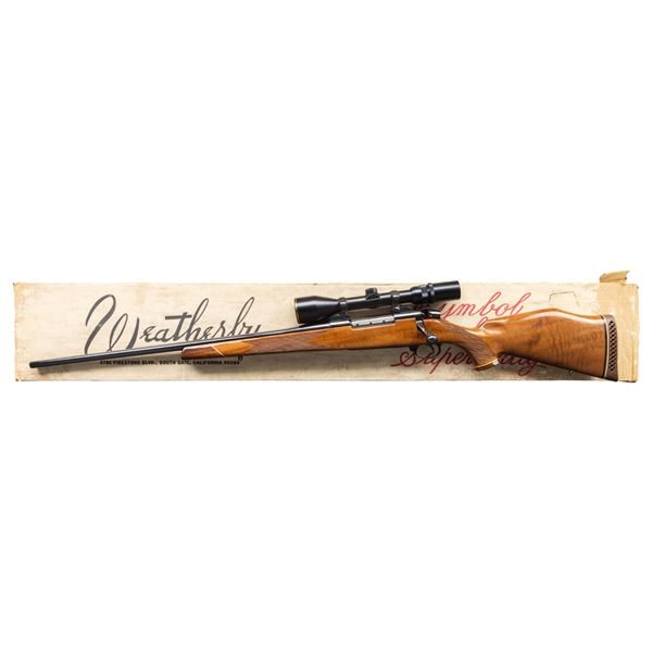 LEFT HANDED WEATHERBY MARK V BOLT ACTION RIFLE.