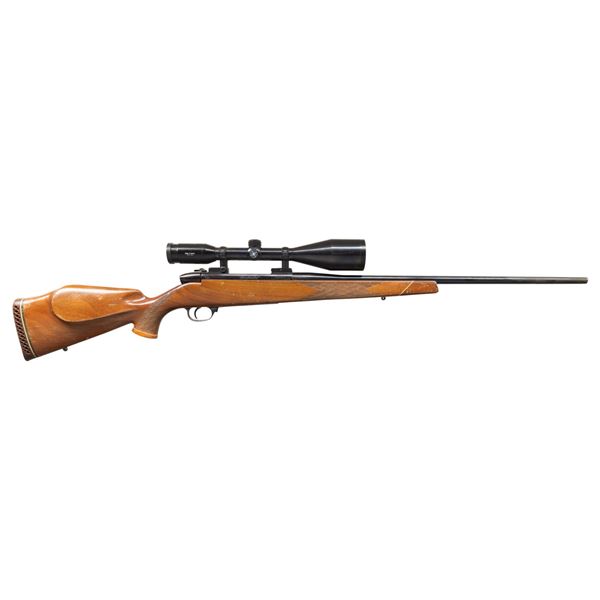 LEFT HANDED WEATHERBY MARK V BOLT ACTION RIFLE.