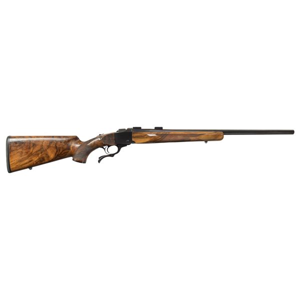 RUGER NO.1-V CUSTOM STOCKED SINGLE SHOT RIFLE.