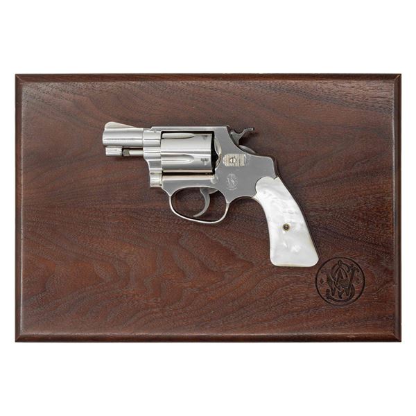 NICKEL SMITH & WESSON PRE-MODEL 36 DA REVOLVER W/