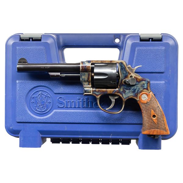 SMITH & WESSON MODEL 22-4 DA REVOLVER.