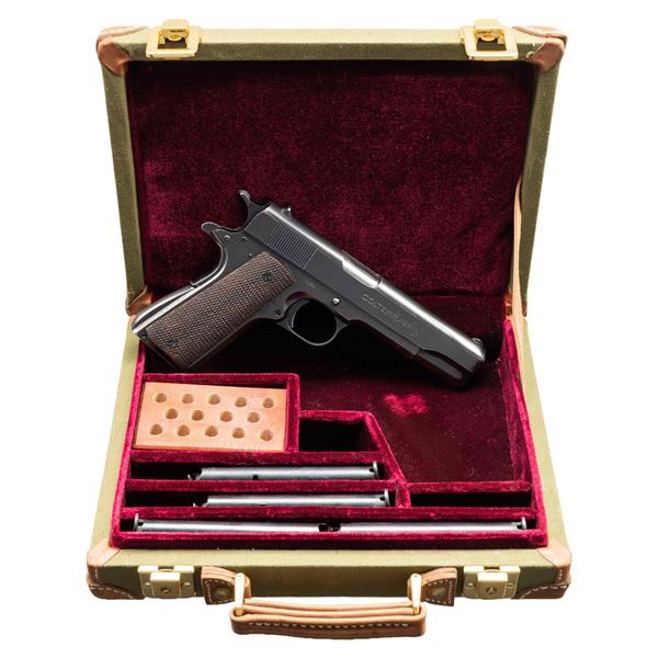 VERY FINE, 1ST YEAR COLT 38 SUPER SEMI AUTO PISTOL
