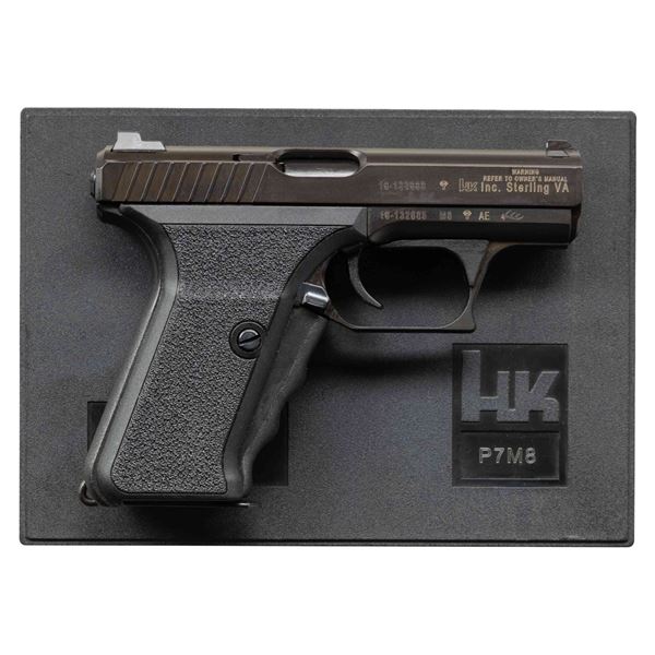 HK P7 M8 SEMI-AUTO PISTOL WITH MATCHING CASE.