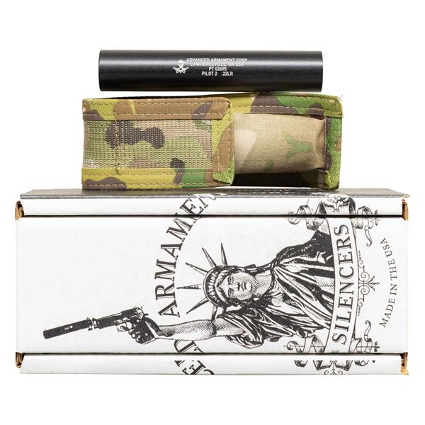 AAC PILOT2 22 LR SILENCER WITH BOX.