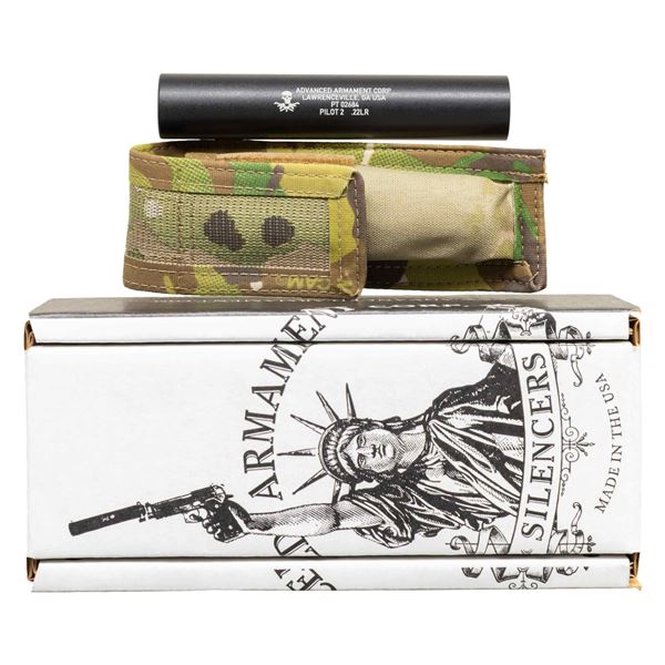 AAC PILOT2 22 LR SILENCER WITH BOX.