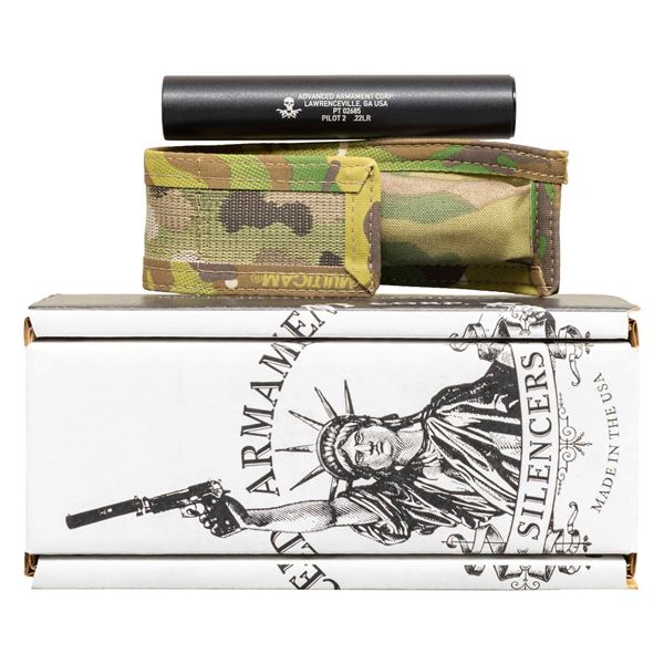 AAC PILOT2 22 LR SILENCER WITH BOX.
