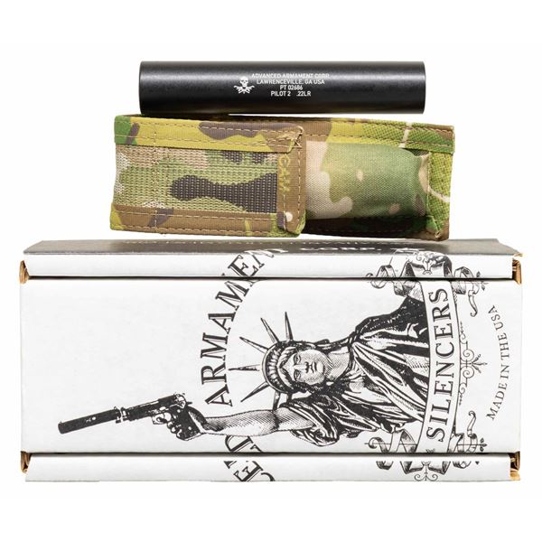 AAC PILOT2 22 LR SILENCER WITH BOX.