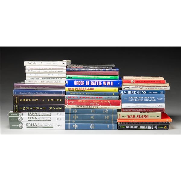 LARGE GROUPING OF FIREARMS REFERENCE BOOKS &