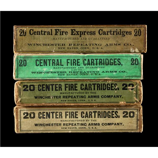 4 BOXES OF COLLECTOR WINCHESTER 2 PIECE BOX AMMO.