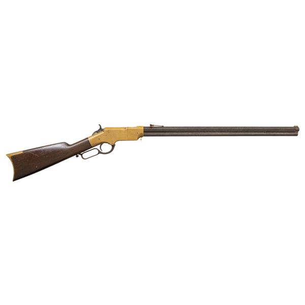 GOOD LATE HENRY 1860 MODEL LEVER ACTION RIFLE.