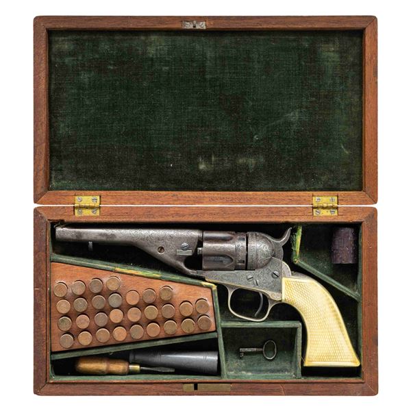 RARE CASED NIMSCHKE ENGRAVED CALDWELL COLT