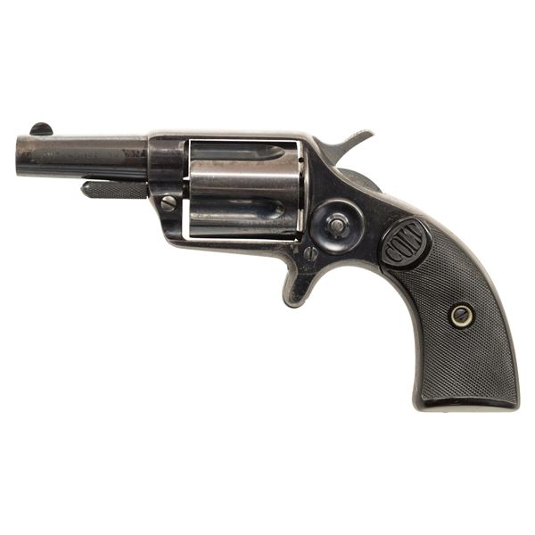 COLT NEW HOUSE SPUR TRIGGER REVOLVER WITH LETTER.