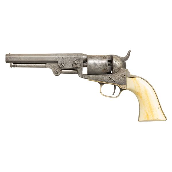 ATTRACTIVE INSCRIBED NEW YORK ENGRAVED COLT 1849