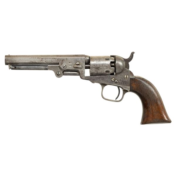 CASED LONDON COLT 1849 POCKET PERCUSSION REVOLVER.