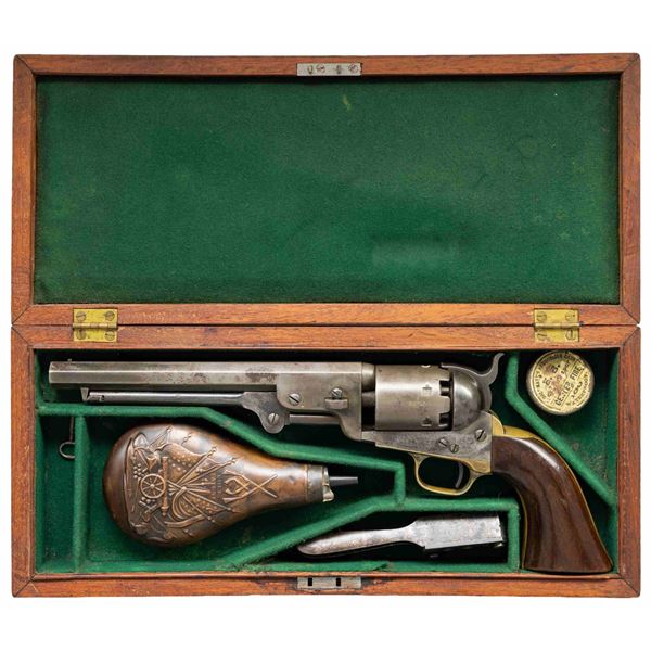 INSCRIBED MARTIAL COLT 1851 NAVY REVOLVER TO