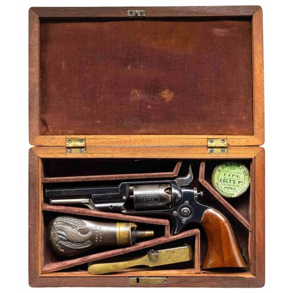 VERY FINE CASED COLT 1855 ROOT REVOLVER.