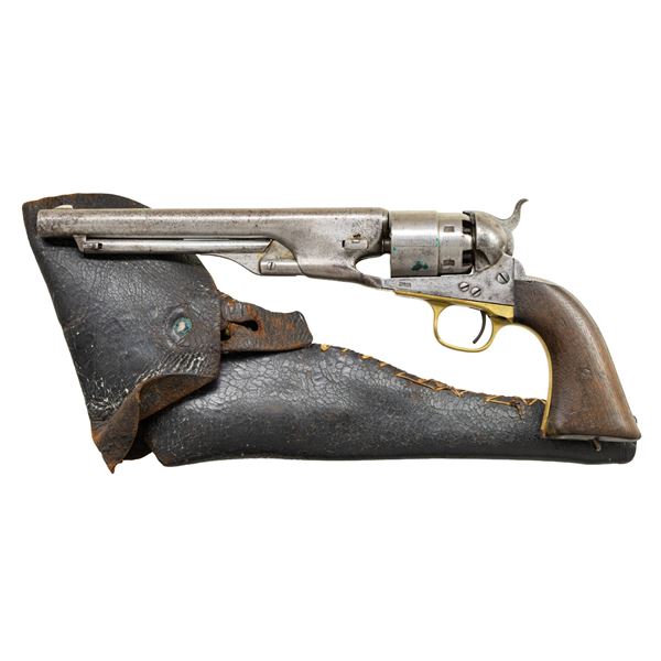 COLT ARMY REVOLVER & HOLSTER INSCRIBED TO JOHN S.
