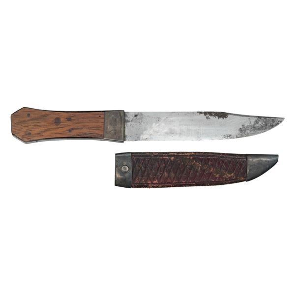RARE & FINE EARLY AMERICAN GUARDLESS "COFFIN HILT"