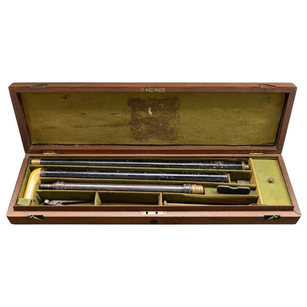 CASED AIR GUN WALKING STICK.