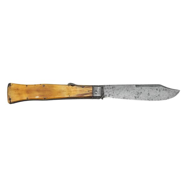 MASSIVE CIRCA 1840-1850 FOLDING BOWIE KNIFE.