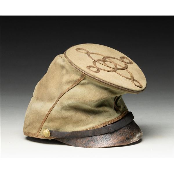 SUPERB CIVIL WAR CONFEDERATE OFFICER'S FORAGE CAP