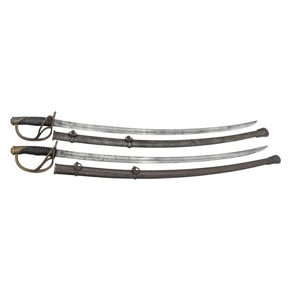 2 US CIVIL WAR PERIOD M1860 CAVALRY SABERS BY ROBY
