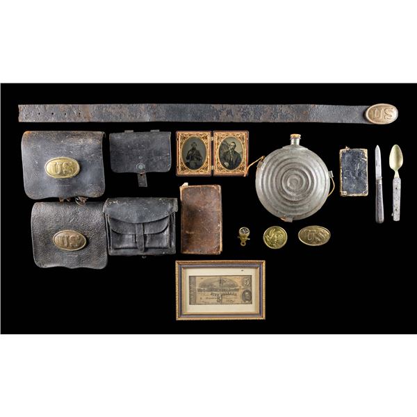 BELONGINGS + PERSONAL EFFECTS OF UNION SOLDIER