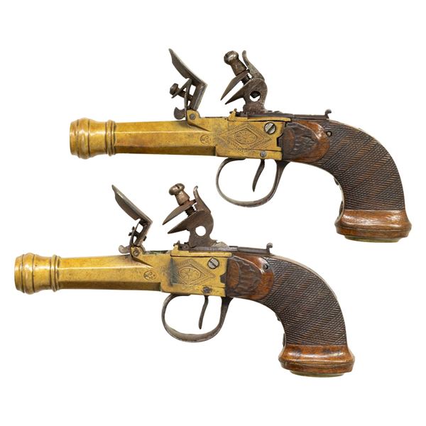 BRONZE FRAME CANNON BARREL BOXLOCK FLINTLOCK