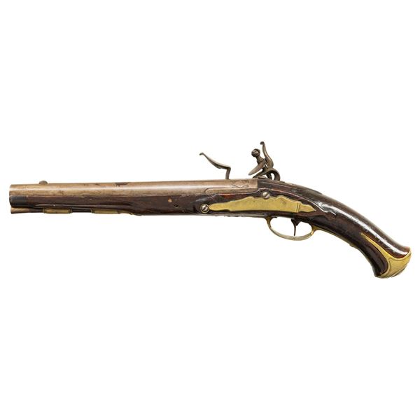 EARLY 18TH CENTURY CONTINENTAL HOLSTER PISTOL.