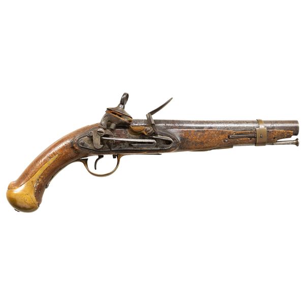 RARE MEXICO CITY MADE MIQUELET CAVALRY PISTOL.