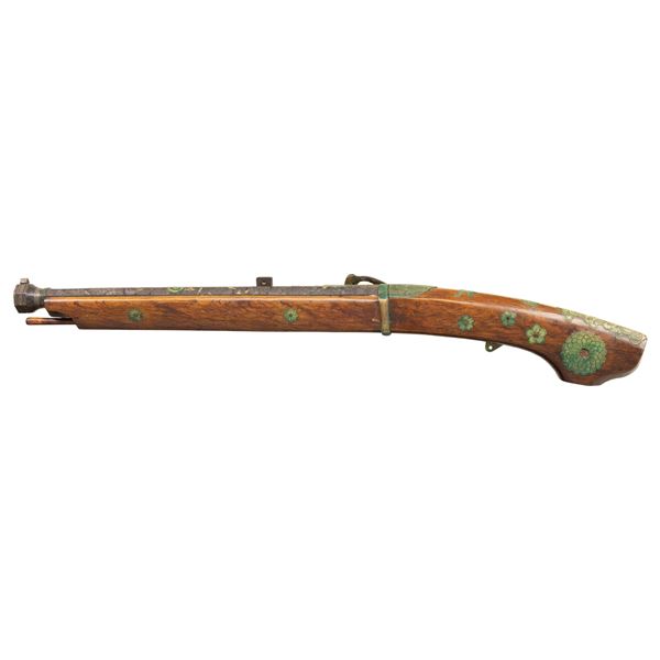 DECORATIVE JAPANESE MATCHLOCK CARBINE.