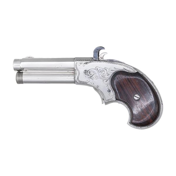 FACTORY ENGRAVED REMINGTON RIDER MAGAZINE PISTOL.