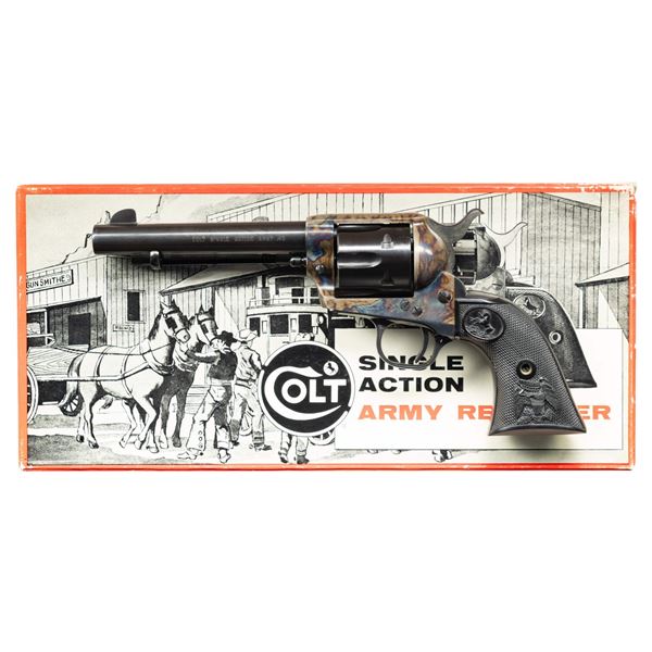 NICE COLT 2ND GEN. STAGECOACH BOX SAA REVOLVER.