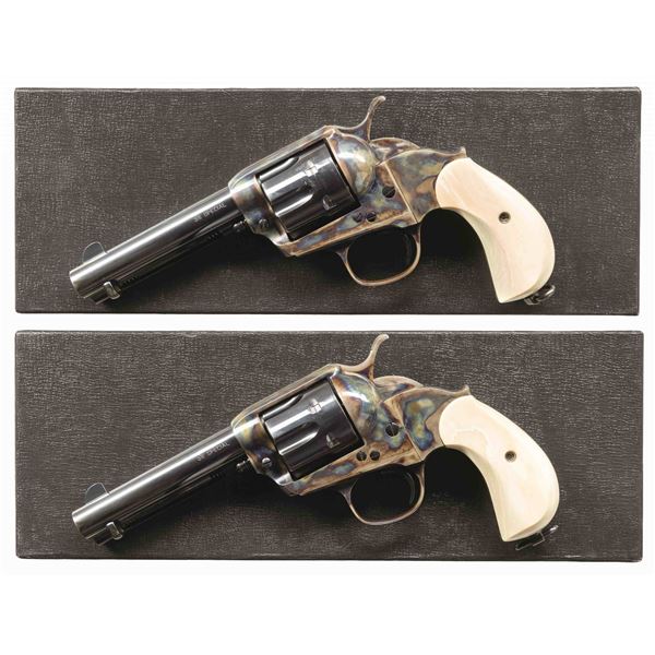 CONSECUTIVE PAIR OF USFA OMNIPOTENT SIX SHOOTER