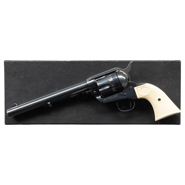 USFA 12/22 REVOLVER WITH MATCHING BOX.