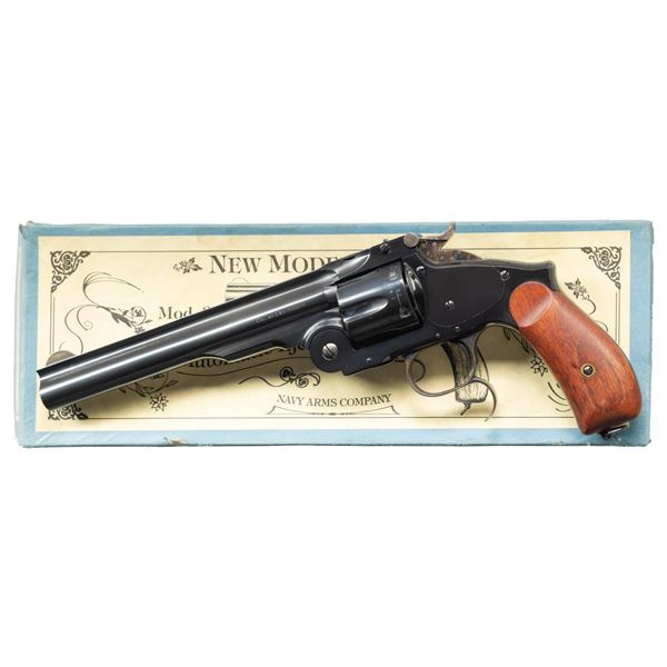 NAVY ARMS NO.3 RUSSIAN REVOLVER WITH MATCHING BOX.