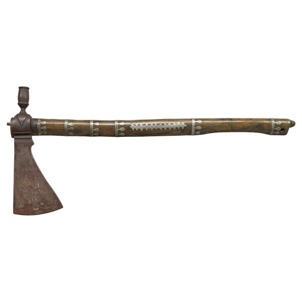 RARE & FINE LATE PLAINS STYLE PIPE TOMAHAWK CIRCA