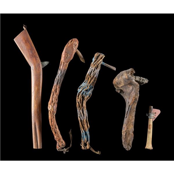 FIVE PLAINS STYLE HAND WEAPONS.