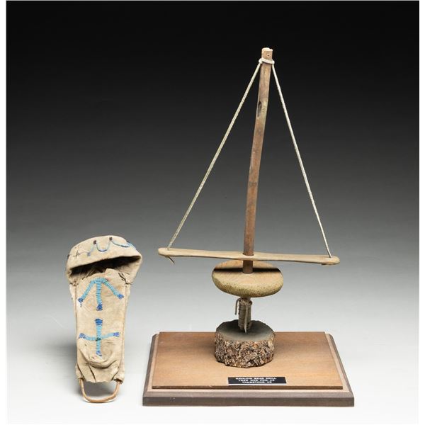 NAVAJO STYLE BEAD DRILL & BEAD DECORATED DOLL