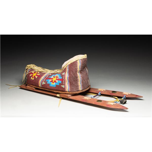 FINE CONTEMPORARY FULLY BEAD DECORATED PLAINS